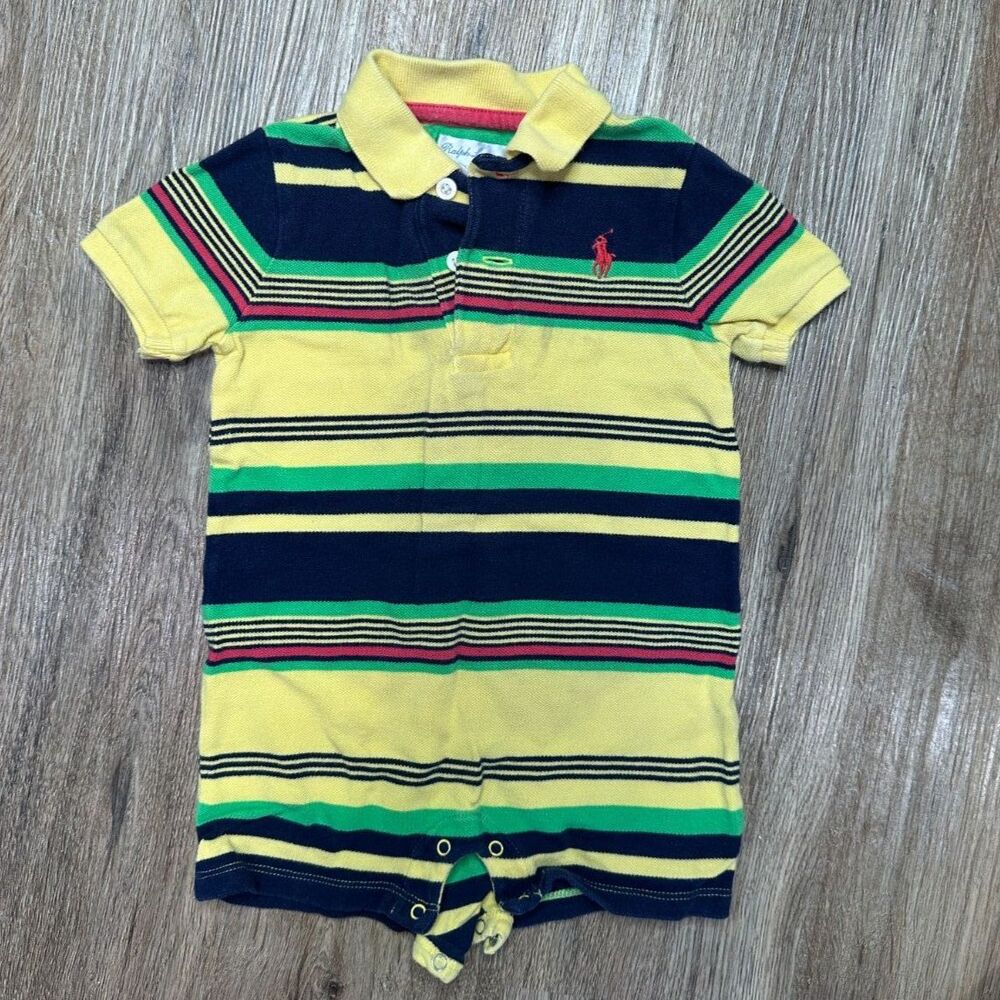 Ralph Lauren Baby Boy Polo Bodysuit-12mo